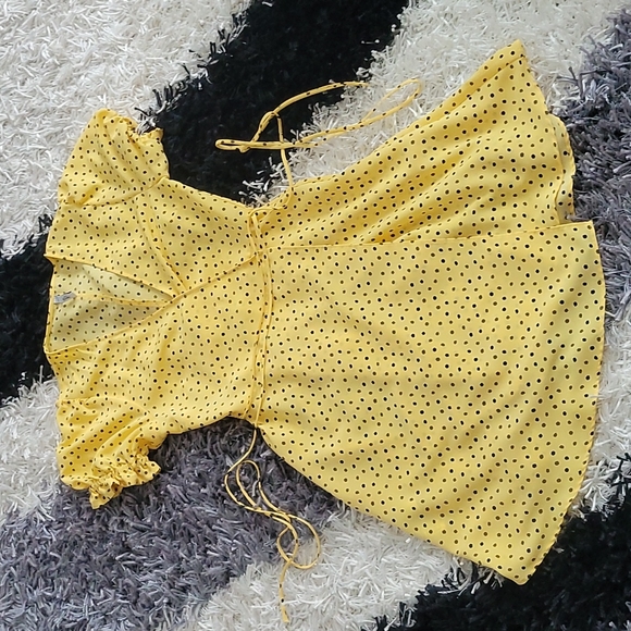 MANGO polka dot wrap mini dress - Picture 2 of 3